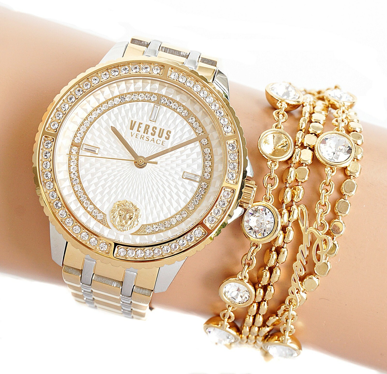 Женские часы Versus Versace Наручные часы Crystai VSPLM3921 Montorgueil New Bicolor — купить недорого с доставкой, 16828677